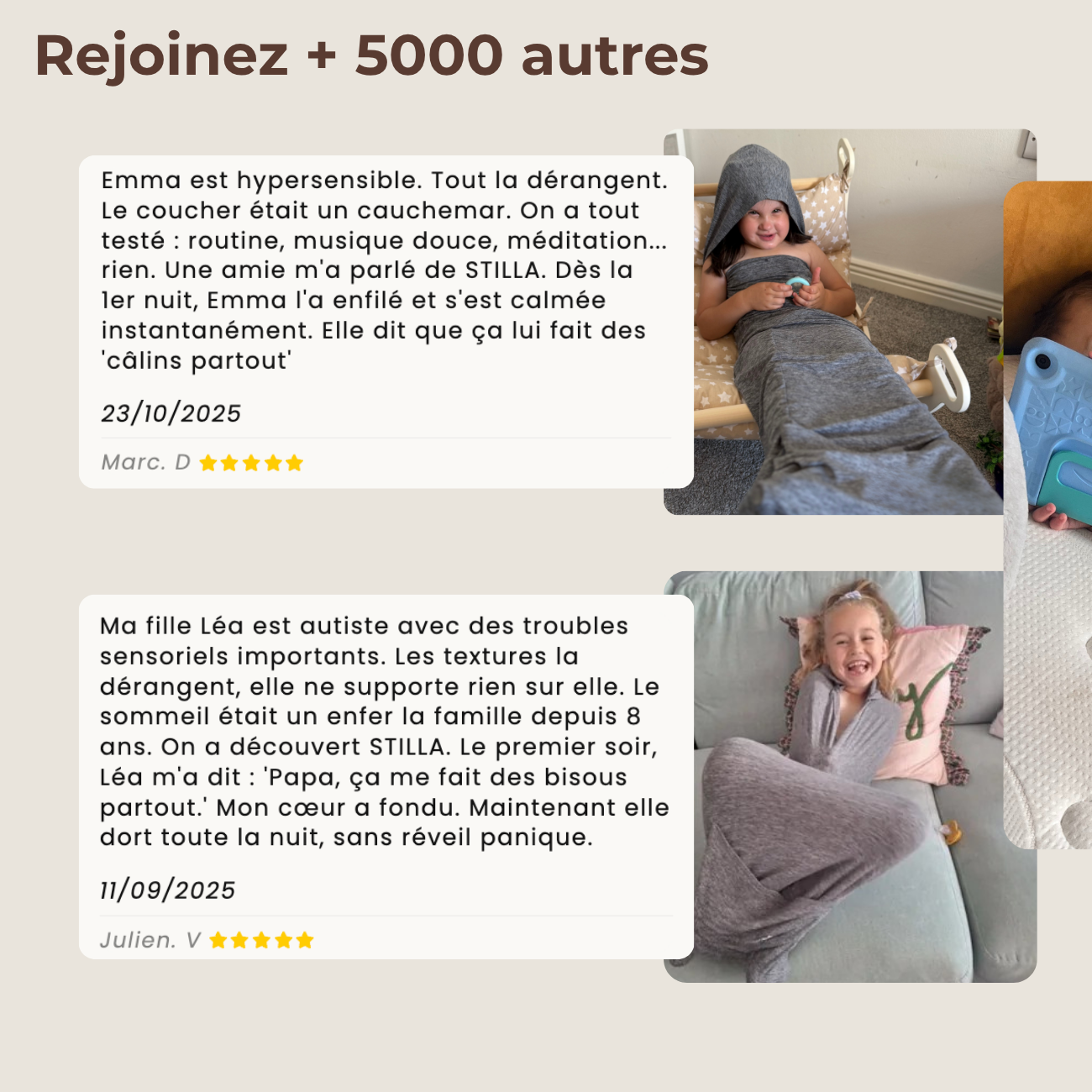 STILLA Cocon de sommeil Enfants